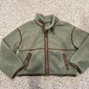 Blue Blush Sherpa Jacket